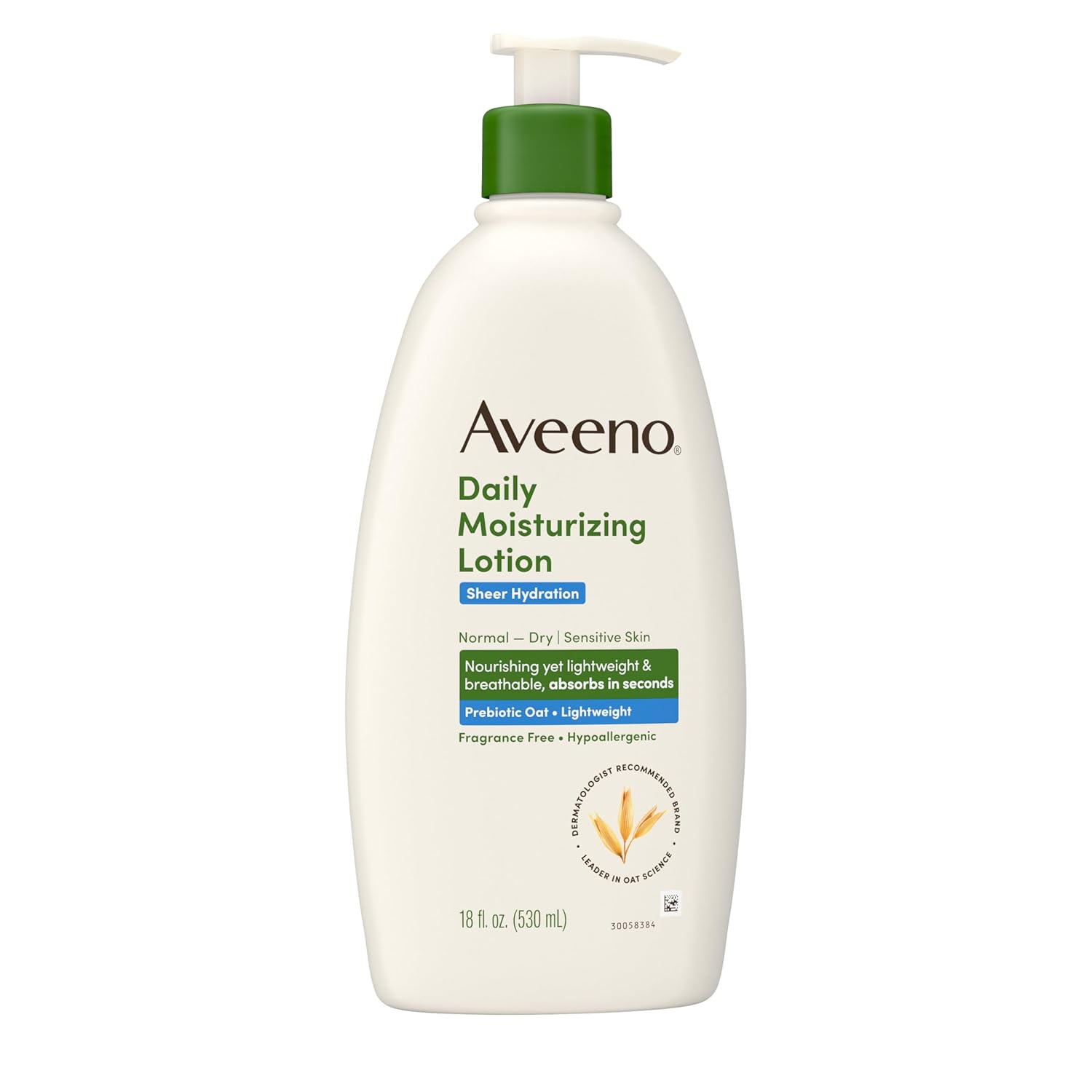 Aveeno Sheer Hydration Fragrance-Free Body Lotion with Prebiotic Oat – Thoughtful 48-Hour Moisturizer Gift for Mom with Sensitive or Dry Skin
