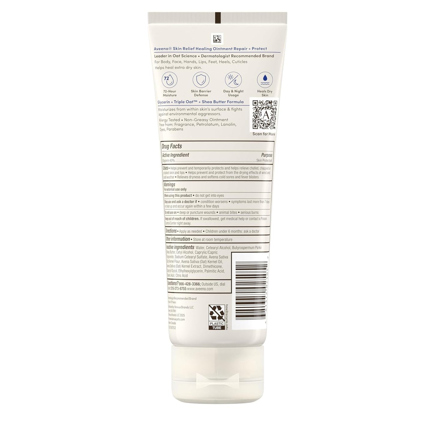 Aveeno Skin Relief Healing Ointment – One-Jar Multi-Use Replacement for Face, Lips, Hands, Feet, and Cuticles