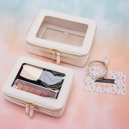 Aveniee Clear Makeup Pouch – Heartfelt Valentine's Day Gift for Girlfriend, TSA-Ready Cosmetic Organizer