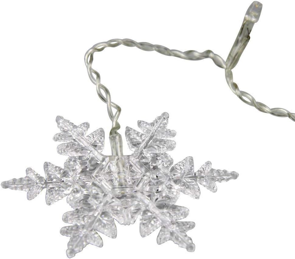 Avoalre LED Snowflake Curtain Lights – Safe Flame Free Playroom and Nursery Winter Wall Decor