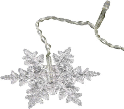 Avoalre LED Snowflake Curtain Lights – Safe Flame Free Playroom and Nursery Winter Wall Decor