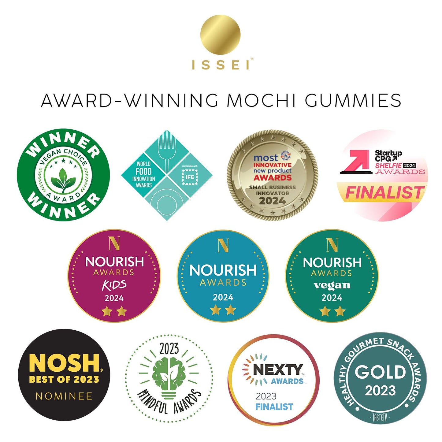award-winning japanese confectionery from manufacturer issei