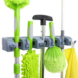 Amazon Basics Heavy Duty Tool Holder – Uncluttered Mudroom Organizer, Compact Rectangular Wall Mount for Long-Handled Tools
