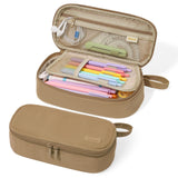 SUNEE Aesthetic Corduroy Organizer Bag – Less-Is-More Pencil Holder for Clutter-Free Study and Office Areas