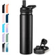 2 Lids - Black - 24 Ounces