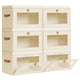 Beige - Large - 6 Pack