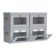 Grey - Small - 4 Pack