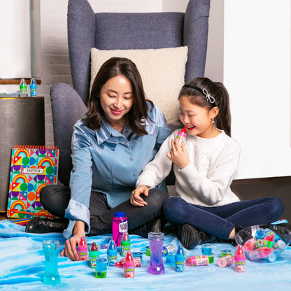 baby bottle-shaped novelty form factor that doubles as table decor