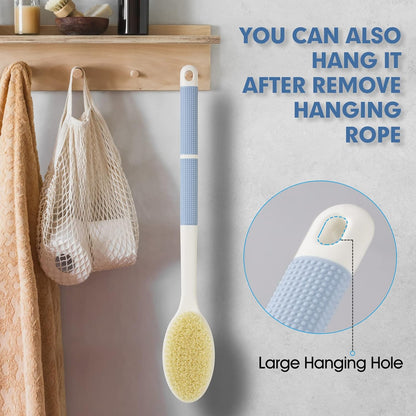 Back Scrubber Anti Slip for Shower – Practical Long Handle Bath Gift for Mom, Grandma, and Older Parents