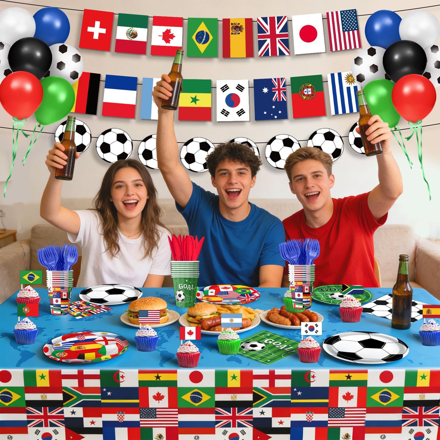Backyard Soccer Celebration Kit – Weather-Resistant Decor for Outdoor Birthday Parties