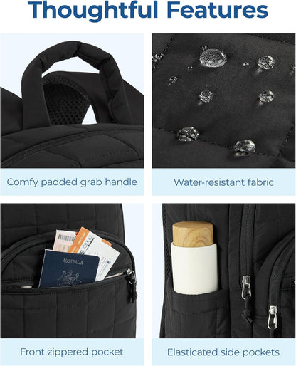 BAGSMART 25L Work Backpack for Women – Office Commute Bag with Dedicated Laptop Compartment