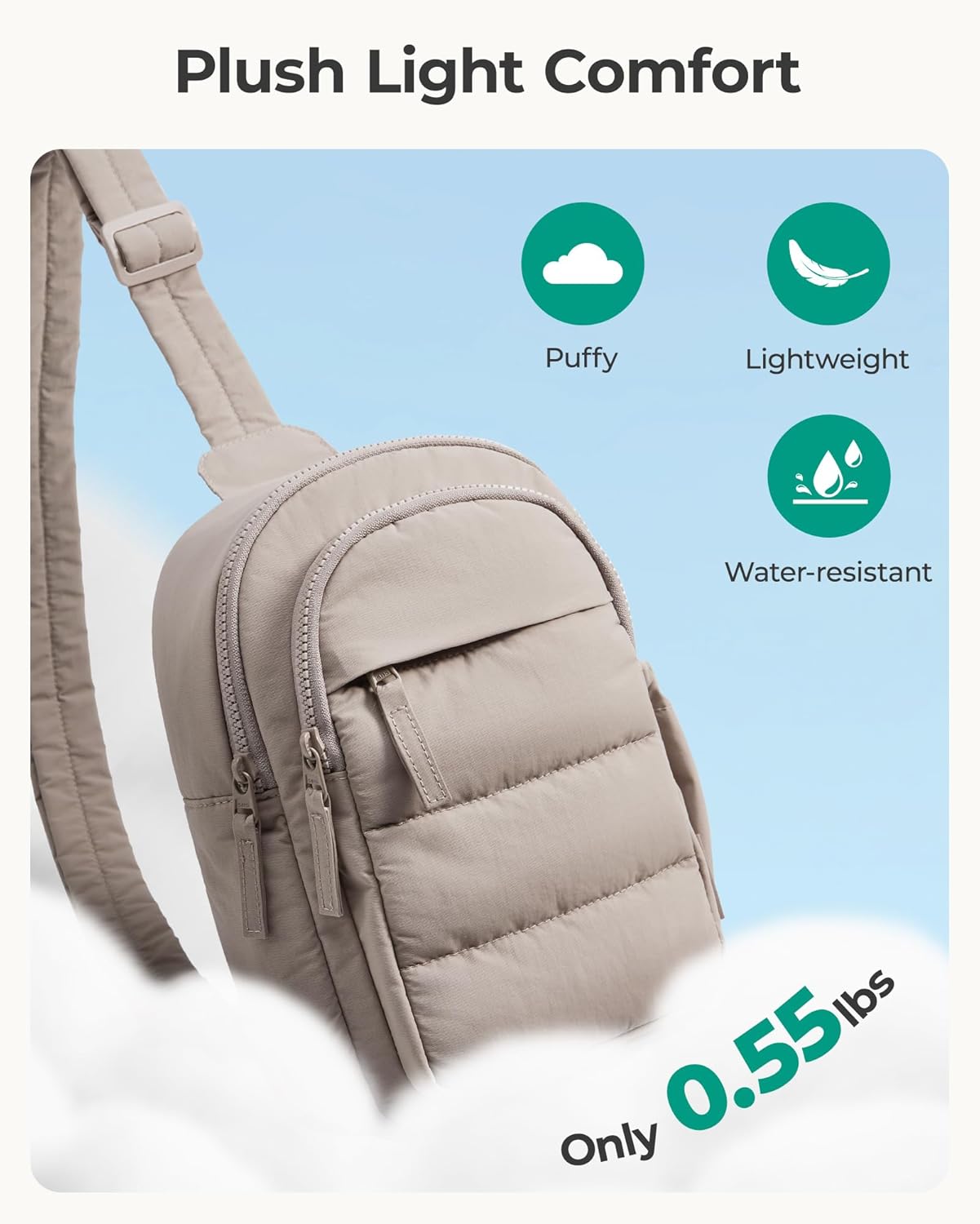 BAGSMART Convertible Crossbody Purse, Thoughtful Gift for Her with 4 Carrying Styles