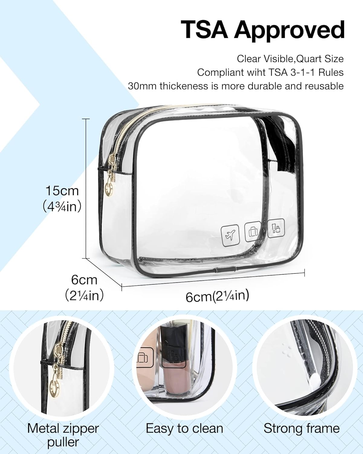 BAGSMART Hanging Toiletry Bag – Minimalist Travel Organizer in Clean Black