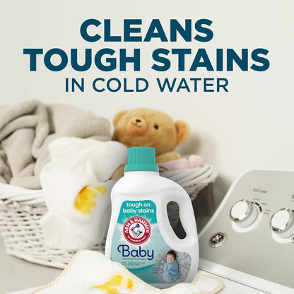 baking soda-enhanced cleaning that powers through baby food, fruit, and juice stains
