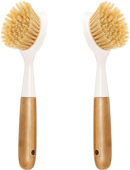 bamboo handle with ergonomic grip and integrated hanging loop