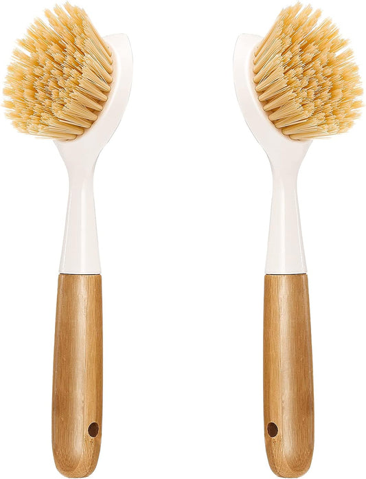 bamboo handle with ergonomic grip and integrated hanging loop