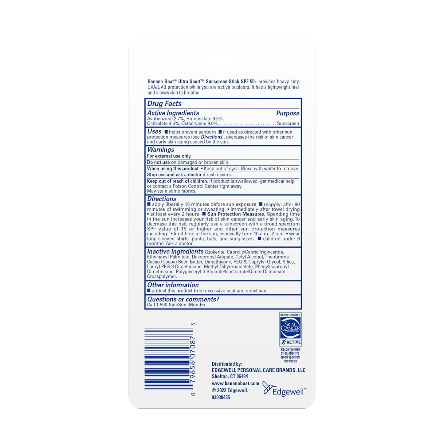 Banana Boat Sport Ultra SPF 50 – Safe, Mess-Free Sunscreen Stick for Children & Sensitive Skin