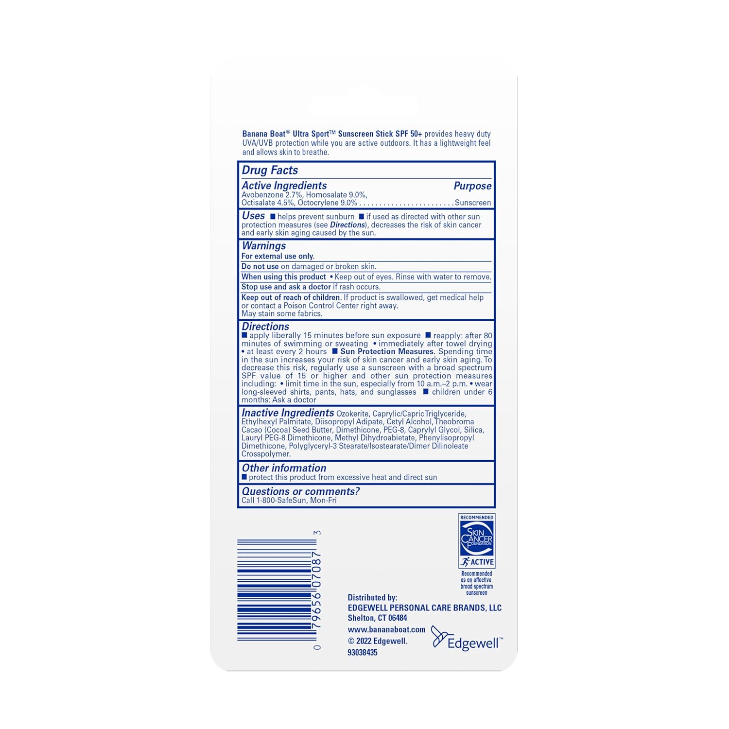 Banana Boat Sport Ultra SPF 50 – Safe, Mess-Free Sunscreen Stick for Children & Sensitive Skin