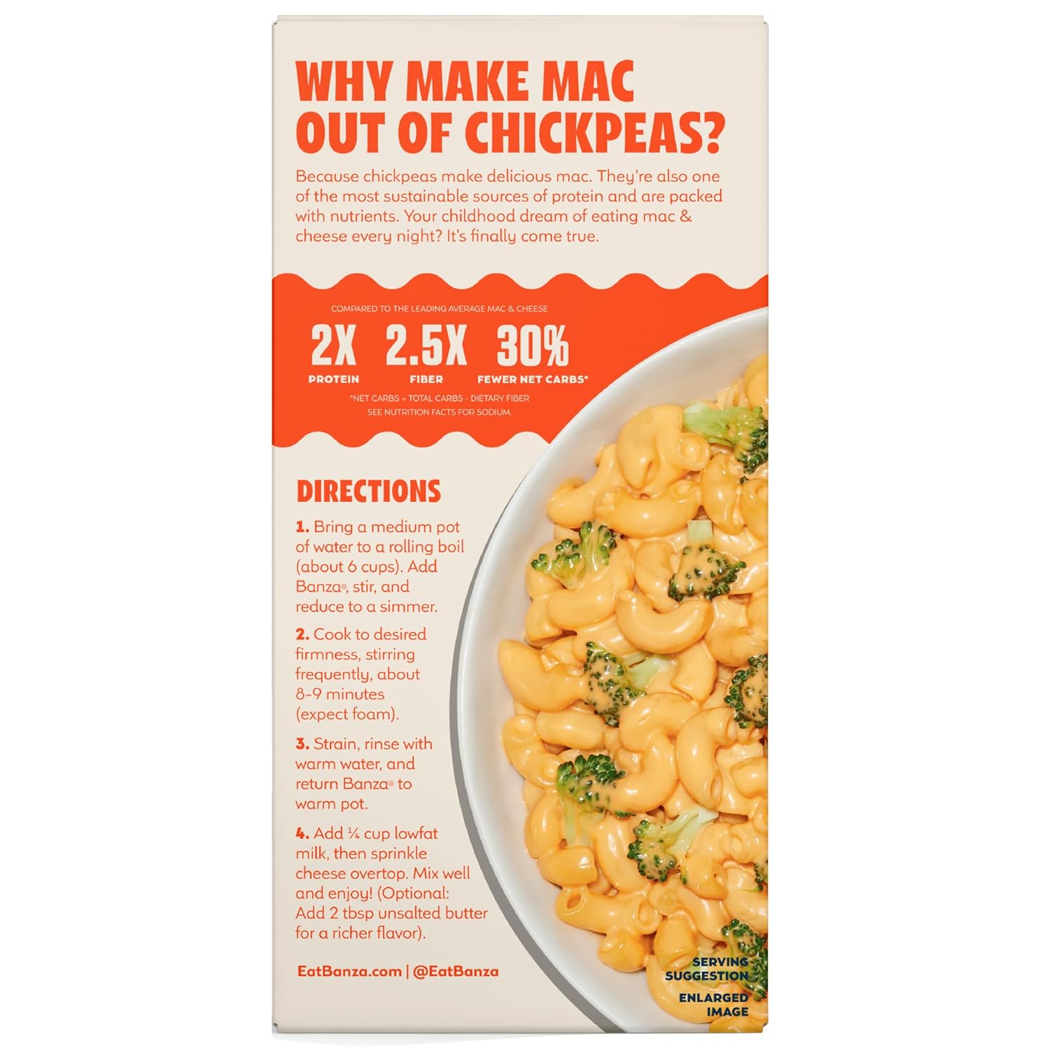 Banza Chickpea Mac and Cheese Classic Cheddar – Family-Approved Weeknight Pasta with Hidden Plant Protein for Fussy Children
