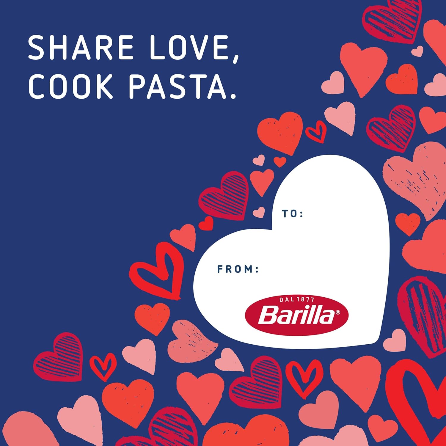 Barilla A Sign of Love Heart Pasta – Thoughtful Anniversary or Housewarming Food Gift for Pasta Lovers, Ready-to-Give Box