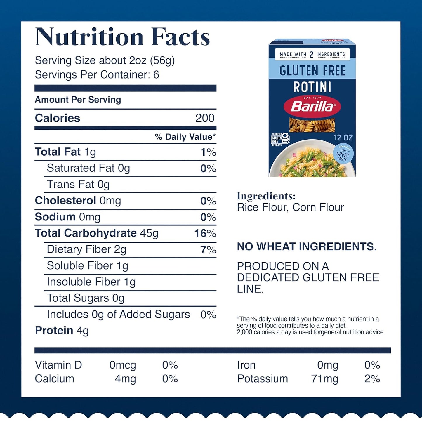 Barilla Gluten Free Rotini Pasta (4 Pack) - Family-Safe Gluten-Free Pasta for Weeknight Kid Dinners