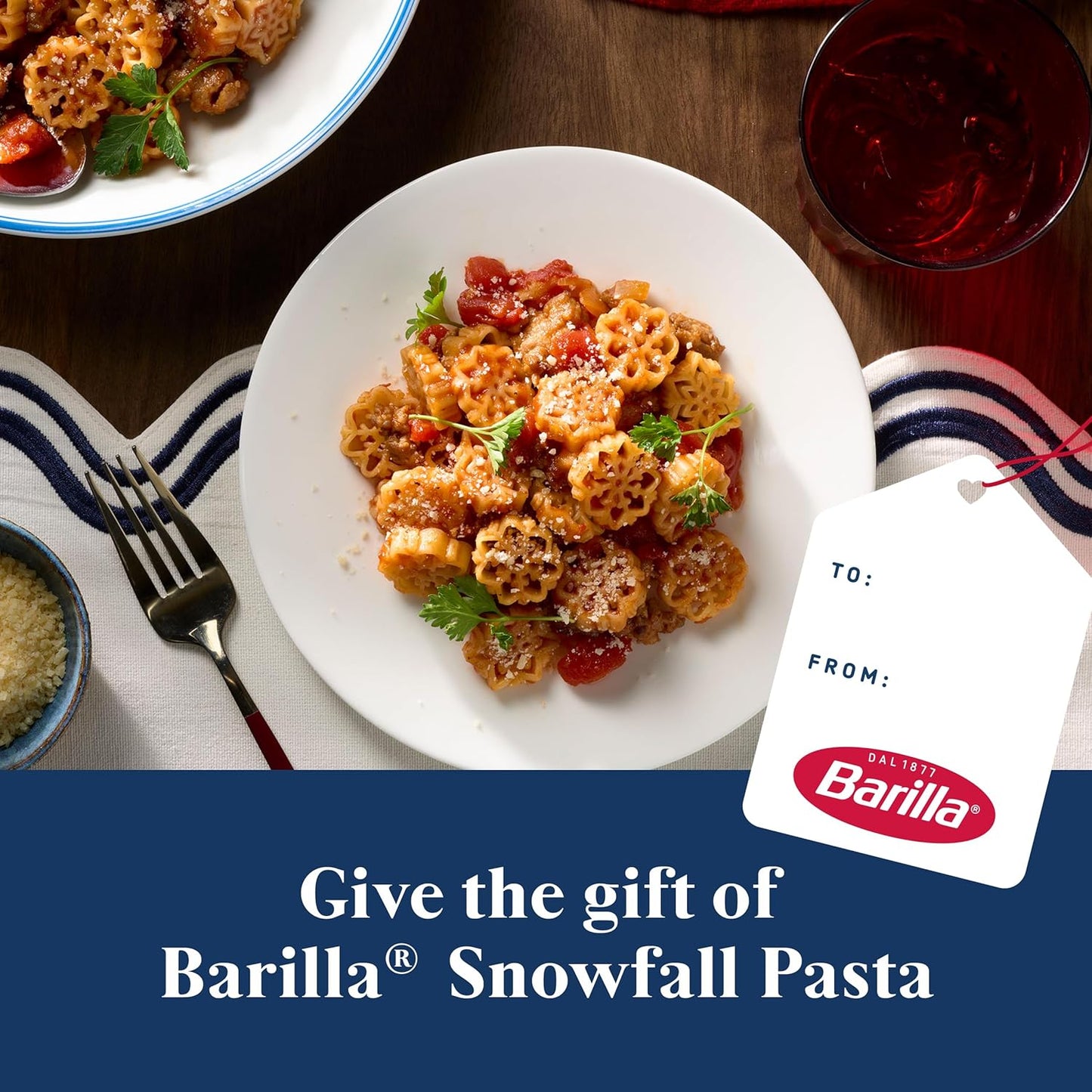 Barilla Holiday Snowflake Pasta, 12 Ounce Box – Kid-Friendly Novelty Shapes for Christmas Lunchboxes and Winter Family Meals