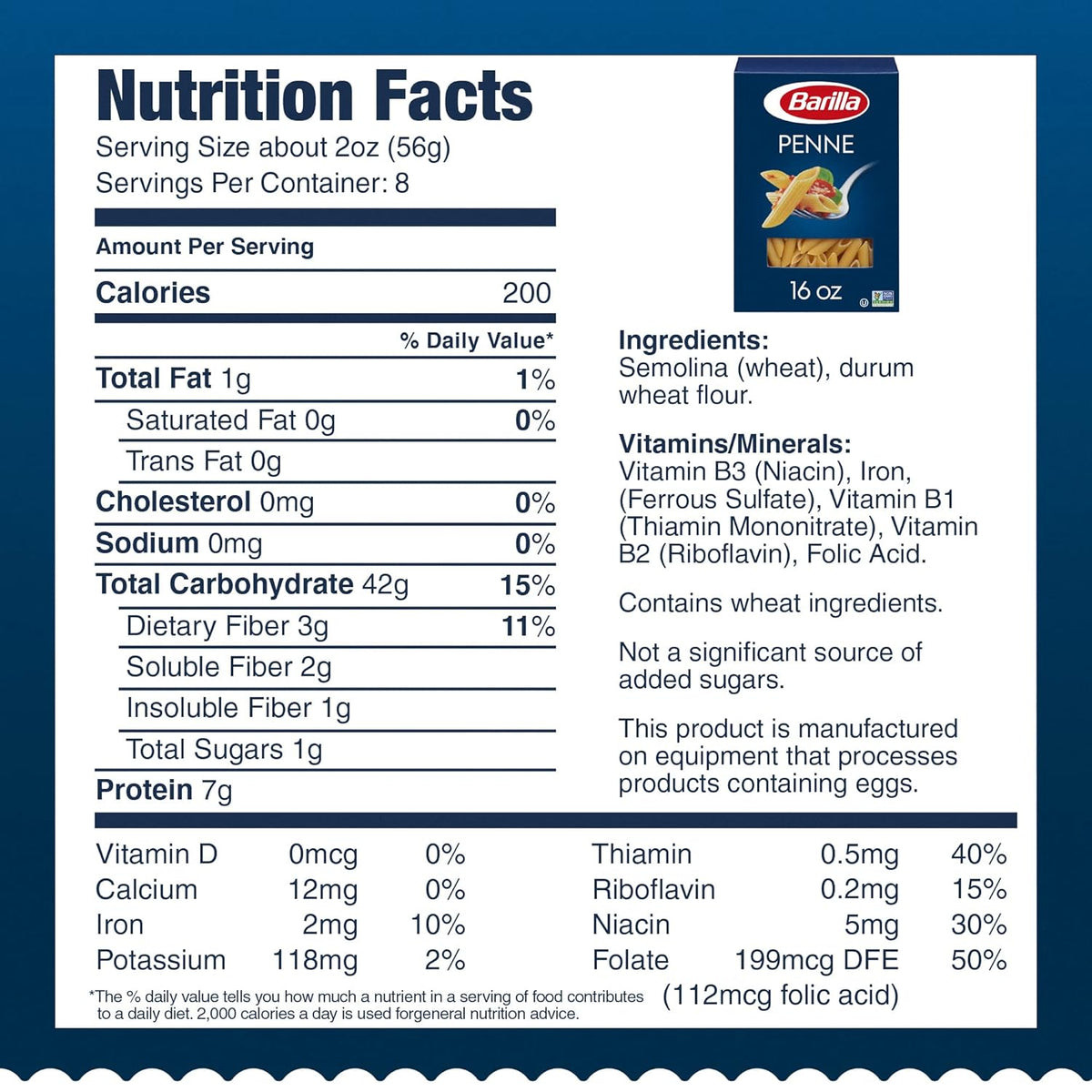 Barilla Penne Pasta, 16 oz Box – Sturdy Short-Cut Pasta Ideal for Picnic Pasta Salads