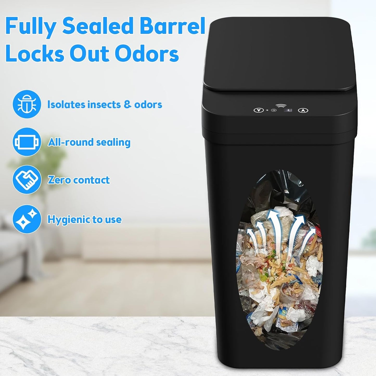 battery-powered (2 aa, not included) with no wiring required