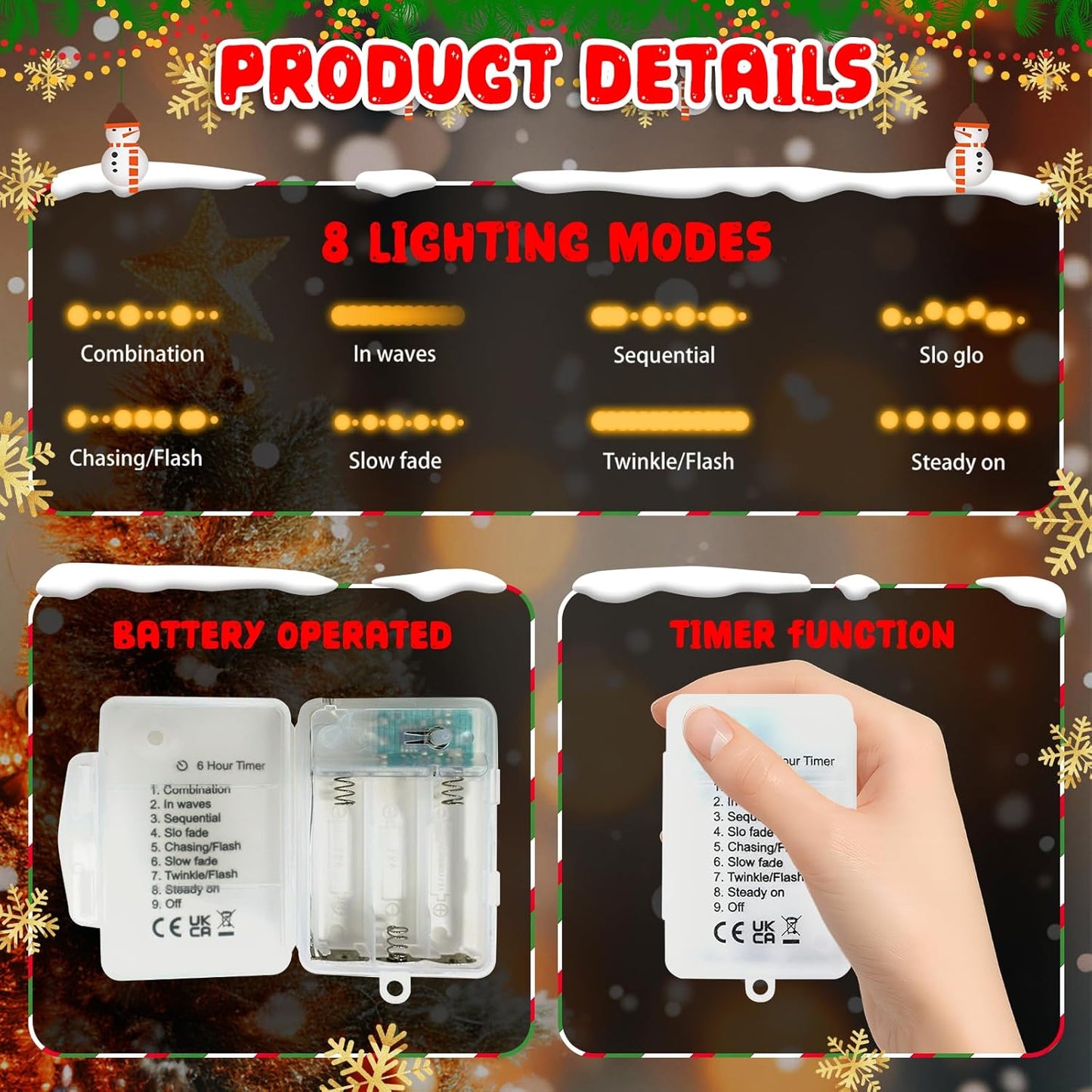 battery powered by 3 aa batteries for cordless, portable placement anywhere