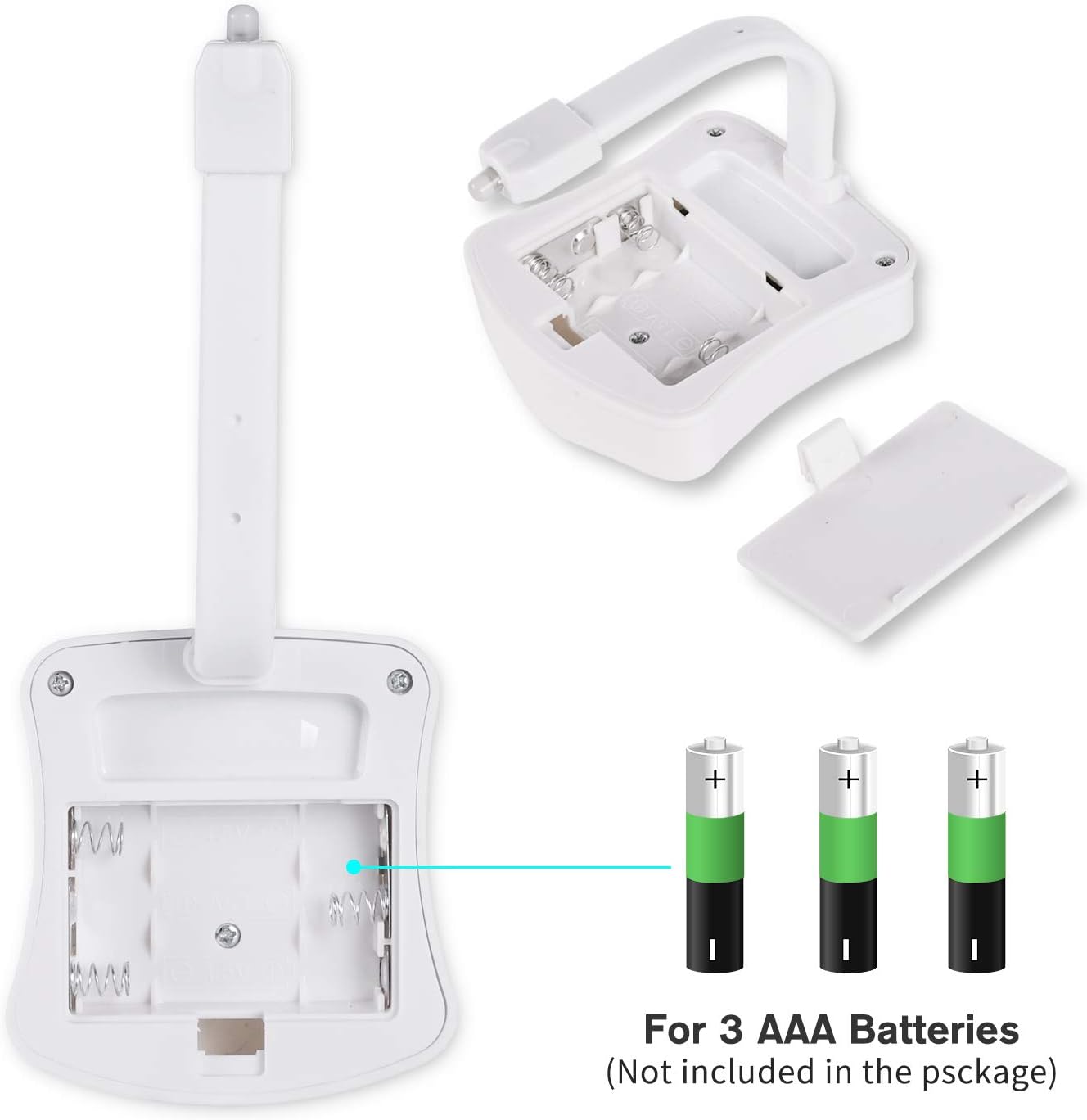 battery powered by 3 aaa cells with easy replacement