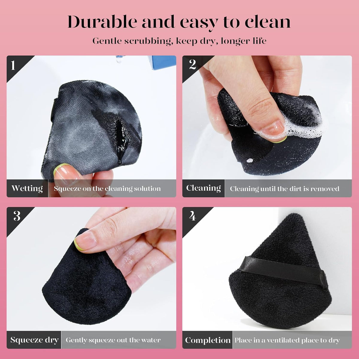BEAKEY Velvet Powder Puff Set – High-End Beauty Counterpiece, Crafted Plush Foundation Applicator