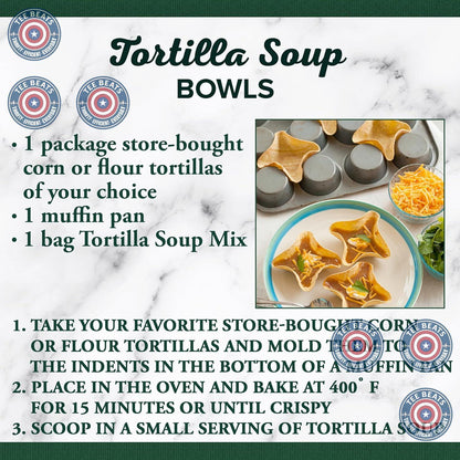 Bear Creek Tortilla Soup Mix – Hearty Pantry Staple for Family Weeknight Dinners, Just Add Water