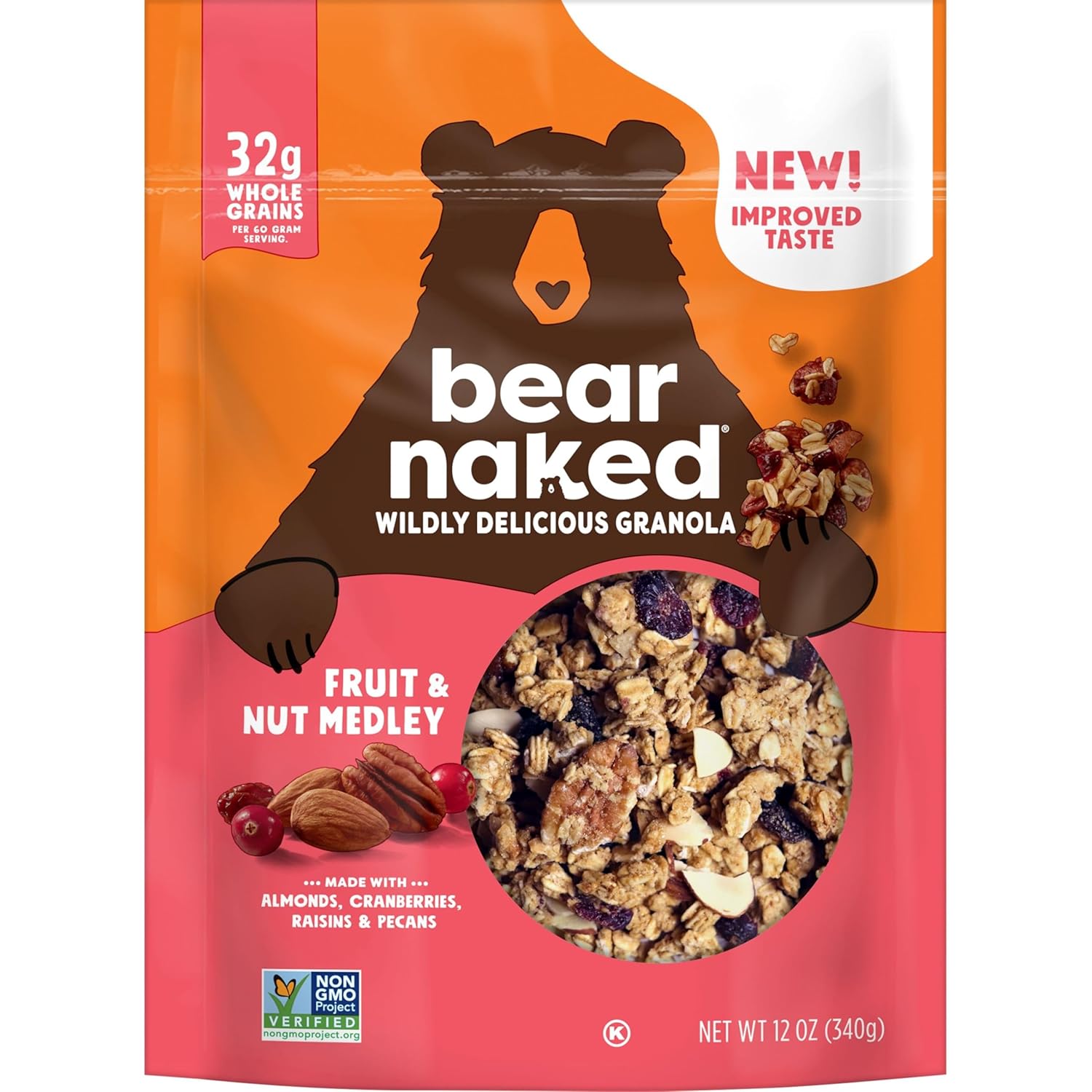 Bear Naked Fruit and Nut Granola – Wholesome Morning Bowl for Mindful Breakfast Rituals, 12oz Bag