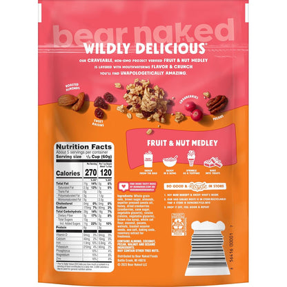 Bear Naked Fruit and Nut Granola – Wholesome Morning Bowl for Mindful Breakfast Rituals, 12oz Bag