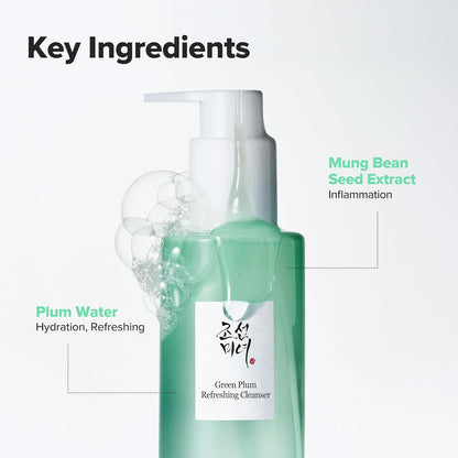 Beauty of Joseon Green Plum Refreshing Cleanser Gel – Clean Vanity Skincare Staple, Uncluttered Korean Cleanser