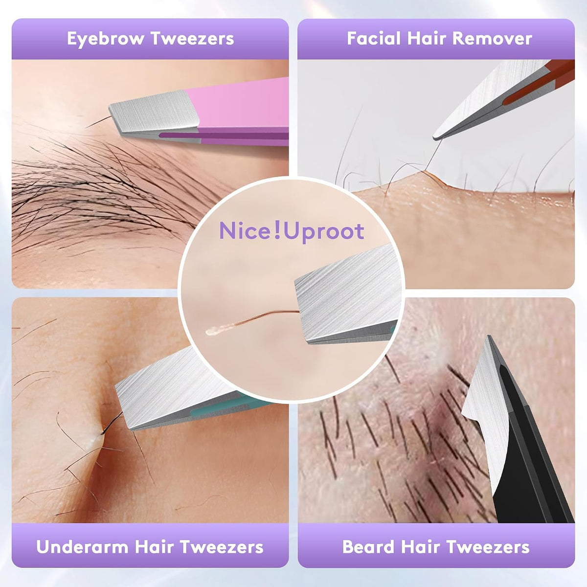 BEDACE Luxury Tweezers for Her – 1,000-Drop Tested Plating and Anti-Slip Precision Tips