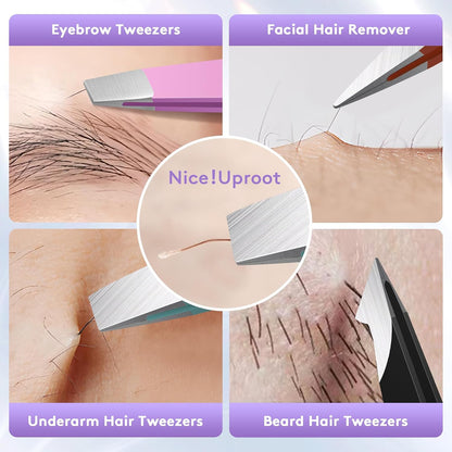 BEDACE Luxury Tweezers for Her – 1,000-Drop Tested Plating and Anti-Slip Precision Tips