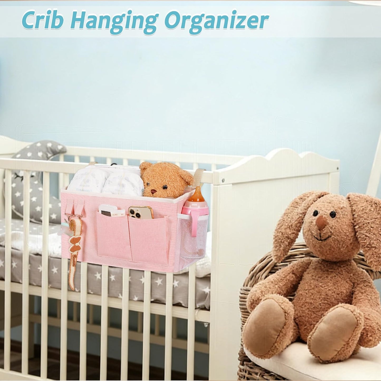 Bedside Storage Bag – Decor-Friendly Rail Organizer That Matches Any Room Palette