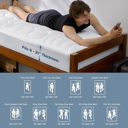 Bedsure Twin XL Mattress Cover – Back-to-College Care Package Essential for Students You Love