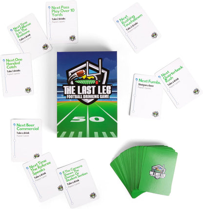 Beer Pressure The Last Leg - Creative Gift for Boyfriend or Husband, Stocking Stuffer Football Card Game for Fantasy Draft Night