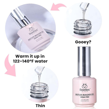 Beetles 7-in-1 Sheer Builder Gel – Mindful Self-Care Manicure for a Calming Nightly Routine