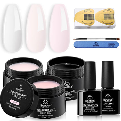 Beetles High-Gloss Builder Gel System – Editor-Approved Nail Enhancement Kit for the Refined Self-Care Ritual