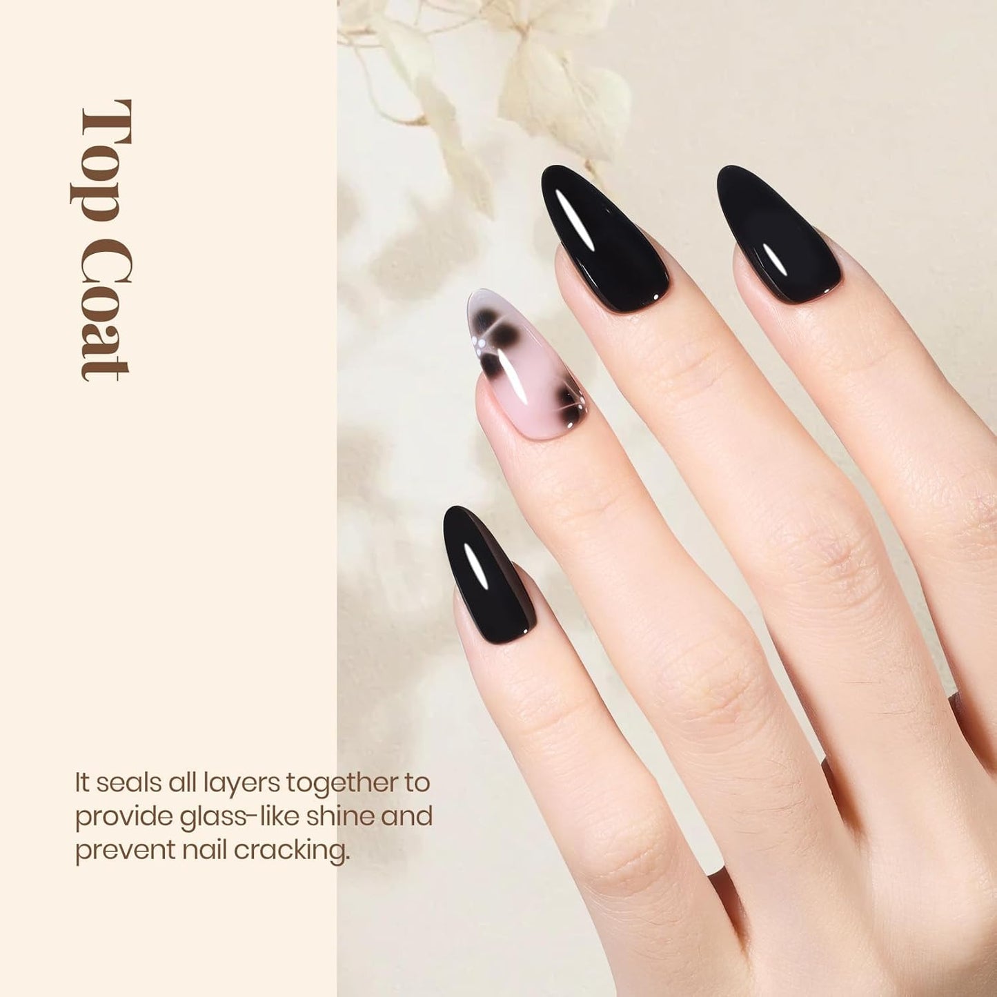 Beetles No Wipe Top Coat Gel Polish – Low Odor Self Care Ritual for a Mindful At-Home Manicure Night