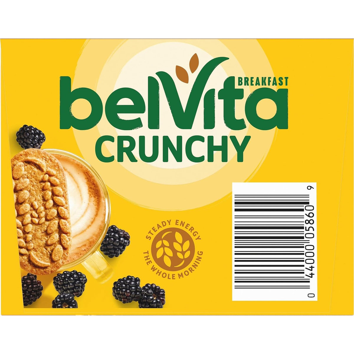 belVita Blueberry Breakfast Biscuits – Mindful Morning Ritual Snack with No Artificial Sweeteners, 8 Packs