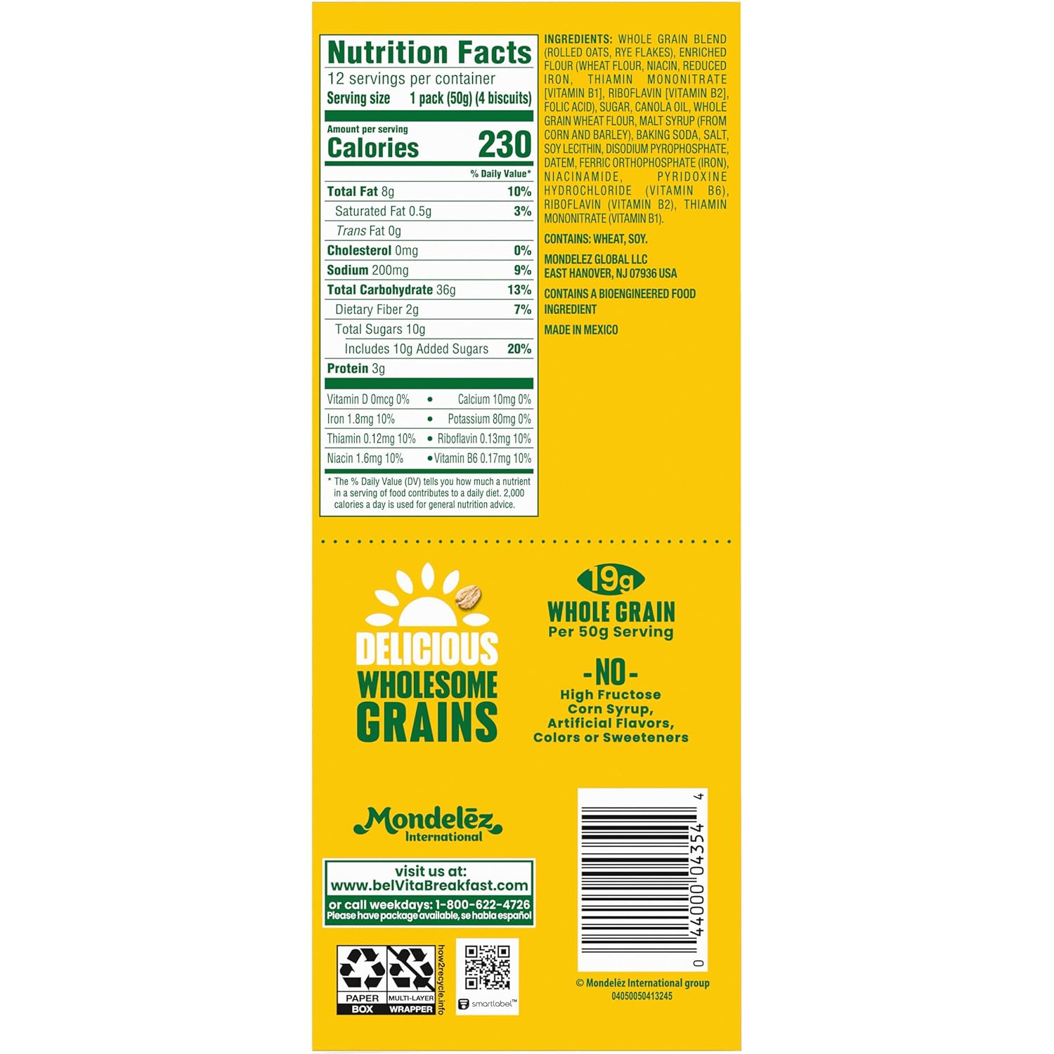 belVita Breakfast Biscuits Golden Oat, Value Pack of 12 — Steady-Energy Morning Fuel for Commute and Office Desk