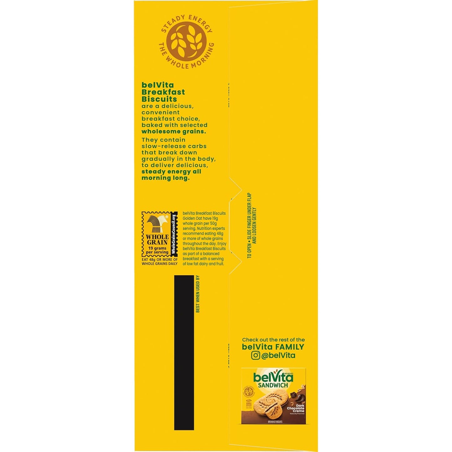 belVita Breakfast Biscuits Golden Oat, Value Pack of 12 — Steady-Energy Morning Fuel for Commute and Office Desk