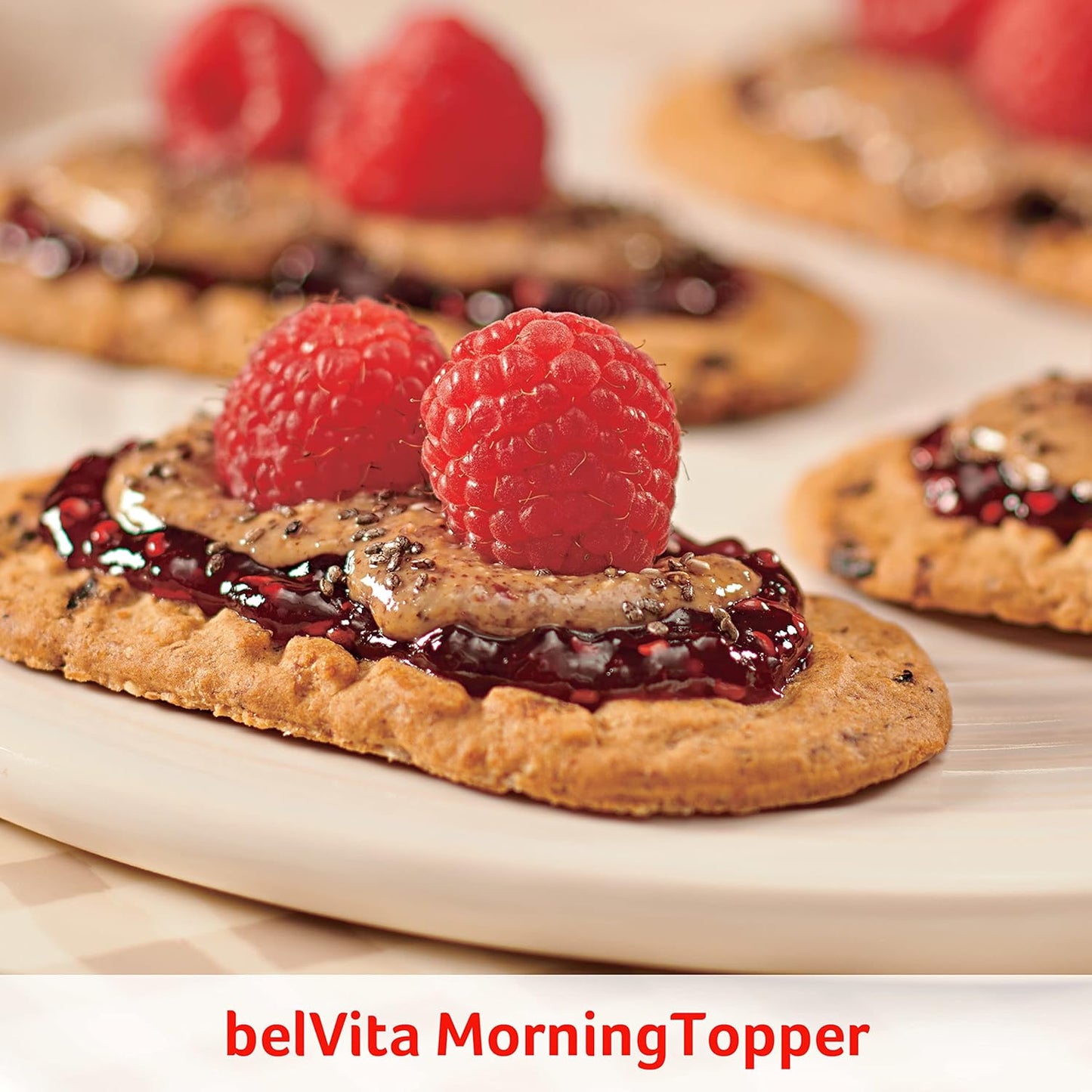 belVita Cranberry Orange Breakfast Biscuits – Office Desk Snack for Steady Morning Focus, 8 Packs of 4 Crunchy Bars