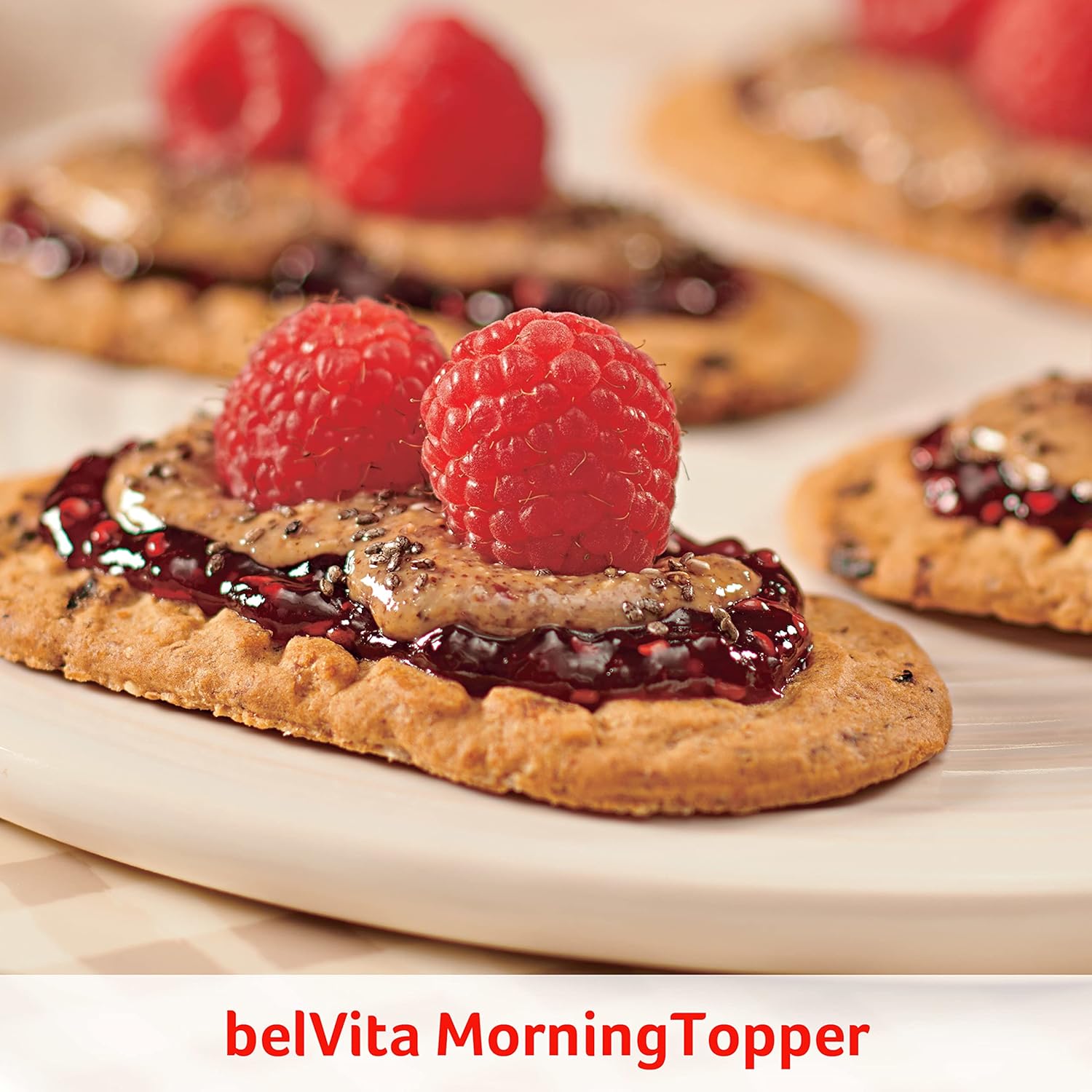 belVita Cranberry Orange Breakfast Biscuits – Office Desk Snack for Steady Morning Focus, 8 Packs of 4 Crunchy Bars
