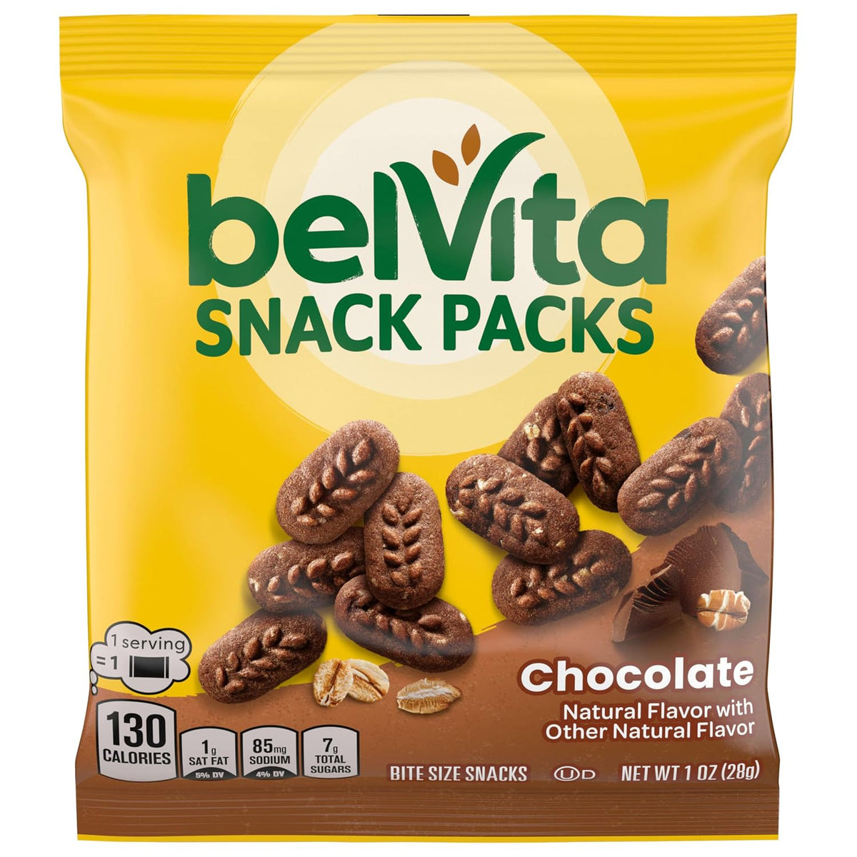 belVita Crunchy Bite Size Snacks Variety Pack – One-Handed Desk-Side Snack for Back-to-Back Meetings