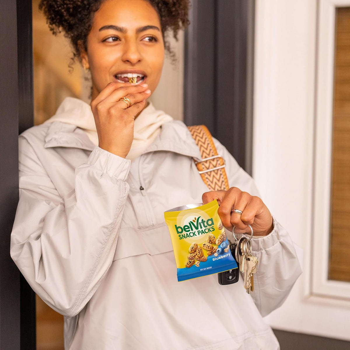 belVita Crunchy Bite Size Snacks Variety Pack – One-Handed Desk-Side Snack for Back-to-Back Meetings